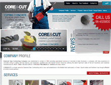 Tablet Screenshot of coreandcut.com